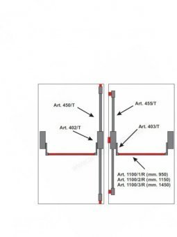 Mecanisme antipanica usa 2 canate – inch. in 5 pct. – CU maner ext. si cheie