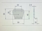 Blocator pe toc pt antipanica PVC / LEMN