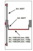 Mecanisme antipanica usa 1 canat – inch. in 3 pct. centru, sus/jos din lateral – FARA maner ext. si cheie